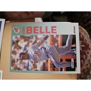 1992 Fleer Albert Belle Baseball Card #105 Cleveland Indians